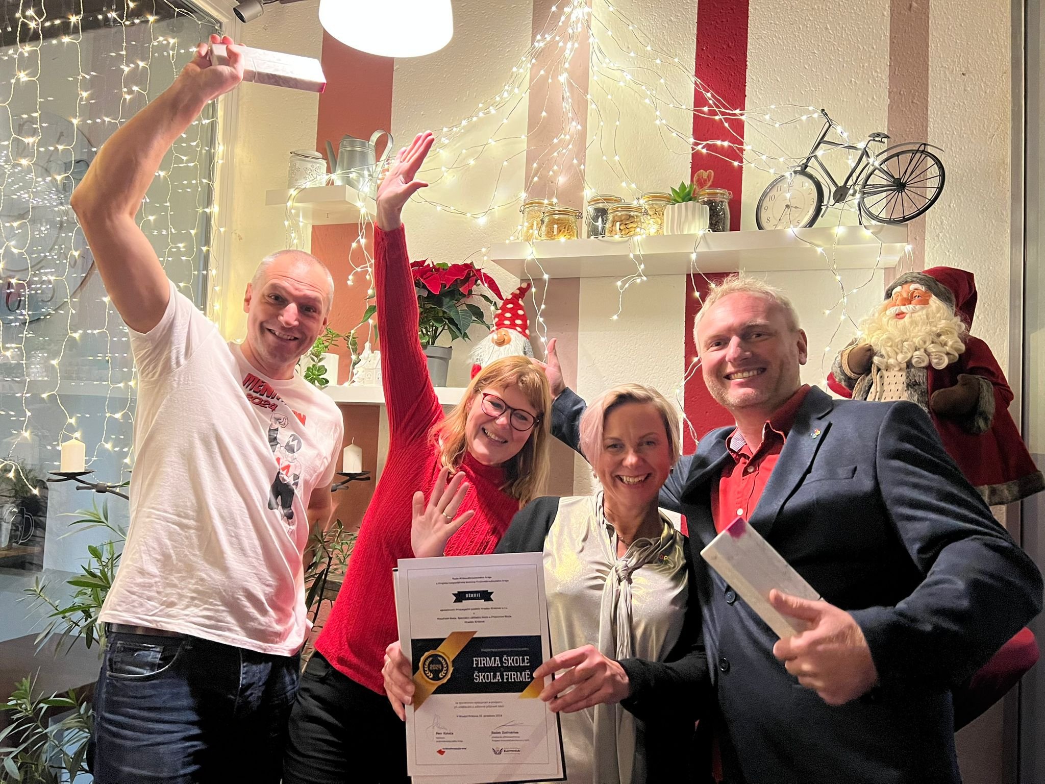 Spolupráce se školou přinesla jedinečné ocenění 